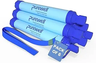 Purewell Zewnętrzny filtr wody Osobista Filtracja wody Słomka ratunkowa sprzęt do oczyszczania wody na kemping piesze wycieczki wspinaczkę z plecakiem