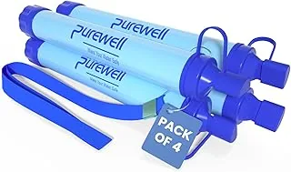 Purewell Zewnętrzny filtr wody Osobista Filtracja wody Słomka ratunkowa sprzęt do oczyszczania wody na kemping piesze wycieczki wspinaczkę z plecakiem