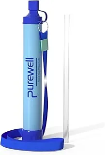 Purewell zewnętrzny filtr wody osobista filtracja wody słomka awaryjne sprzęt survivalowy oczyszczacz wody na kemping wędrówki wspinaczka plecak