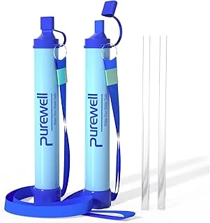 Purewell Zewnętrzny filtr wody Osobista Filtracja wody Słomka ratunkowa sprzęt do oczyszczania wody na kemping piesze wycieczki wspinaczkę z plecakiem