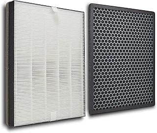 Zestaw wymiennych filtrów kompatybilny z Philips AC1214/10 i AC2729/10 oczyszczacza powietrza, filtr HEPA i z węglem aktywnym, alternatywa dla filtrów FY1410/30 i FY1413/30