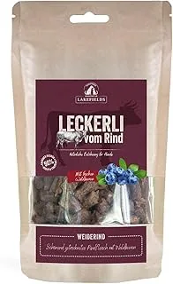 Przysmaki z suszonego mięsa wołowego, 150 g, zdrowe przysmaki dla psów o jakości spożywczej, dla wszystkich ras, regionalne składniki z regionu Morza Bodeńskiego