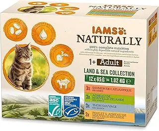 Iams Naturally Karma dla Kotów, Miks, 12 x saszetki