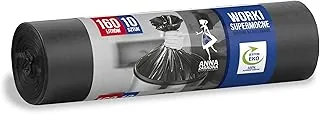Anna Zaradna worki na śmieci SUPERMOCNE160l 10 szt., kolor czarny