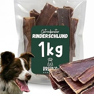 Suszone mięso wołowe dla psów, 1 kg, własnej niemieckiej produkcji, artykuł do żucia dla dużych i małych