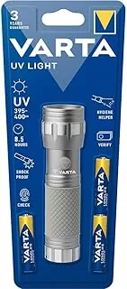 Latarka VARTA UV wraz z bateriami 3 x AAA – sprawia, że niewidzialne staje się widzialne, pomocna w utrzymywaniu higieny