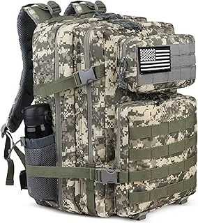 Zavothy Militr plecak 45 l, męski, wodoszczelny, plecak kempingowy, plecak turystyczny, plecak outdoorowy, plecak podróżny, Schule, sport, Bushcraft