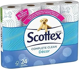 Scottex 4526450 Papier Toaletowy, 24 Sztuk, Biały