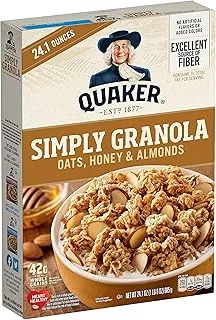 Quaker Simply Granola, Oats, Honey, & Almonds, 24.1oz Box