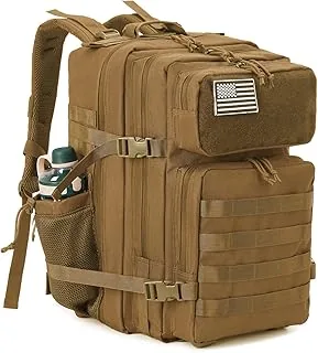 QT&QY 25L/45L Plecak Taktyczny MOLLE z Bocznymi Uchwytami na Butelki – Uniwersalny Plecak na Trekking, Survival i Trening Siłowy