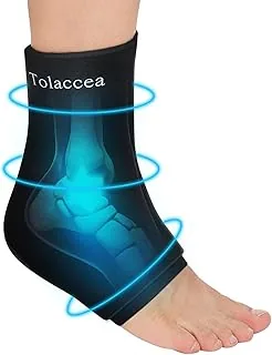 Opaska na lód na kostkę, na urazy, wielokrotnego użytku, żelowa, zimny kompres i terapia gorąca na ścięgno Achillesa, pięty, obrzęk, łuk, zapalenie powięzi podeszwy, skręcone, regeneracja obrzęku,