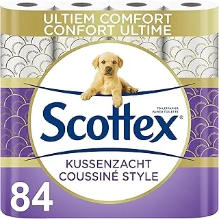 SCOTTEX Papier toaletowy (12 opakowań po 7 rolek) - miękki i wygodny, przyjazny dla środowiska, wytrzymały