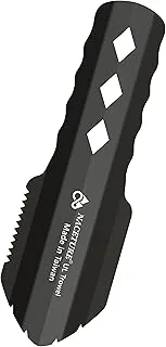 NACETURE Ultralekka kielnia do wędrówek z plecakiem, aluminiowa łopata, małe narzędzie wielofunkcyjne z dłuższym uchwytem, niezbędna do wędrówek, kempingu i toreb survivalowych (czarna)