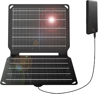 FlexSolar Przenośne ładowarki solarne 10 W, 5 V, USB, małe zasilanie, panele ETFE, składane, wodoszczelne, IP67, kemping, wędrówki, wędrówki z plecakiem, do telefonów, fanów, latarek, zegarków, małych
