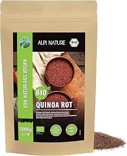 Alpi Nature Ekologiczna Czerwona Komosa Ryżowa 1kg, Czerwona Komosa Ryżowa do Gotowania i Sałatek