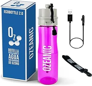 EcoBottle 2.0 butelka do oczyszczania wody wielokrotnego użytku, przenośny ozonator wody, eliminuje wirusy i bakterie, bez filtrów