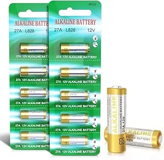 Baterie alkaliczne 27 A, 12 V, V27 A, LR27A, MN27, L828, A27, 12 V, 10 sztuk
