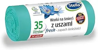 Stella Worki na śmieci z uszami FRESH - świeży zapach 35L 24szt