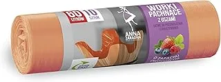 Anna Zaradna Worki na śmieci z uszami - zapach OWOCOWY 60L 10szt