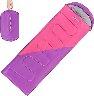 Clostnature Lekki Śpiwór na Kemping - Outdoor Casual Prostokątny Śpiwór z Małym Rozmiarem Opakowania dla Dorosłych, Kobiet, Mężczyzn Piesze Wycieczki, Sport, Alpinizm(Lewy zamek błyskawiczny)