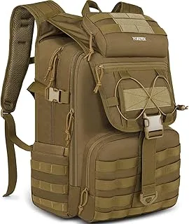 YOREPEK Army plecak męski, 50 l, plecak turystyczny, wojskowy, outdoorowy, duży plecak taktyczny, do pracy, na kemping, podróże, polowanie