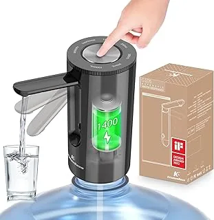 KitchenBoss Pompa do butelek na wodę, dozownik wody: ładowanie przez USB, elektryczny dozownik wody, 1-5 galonów