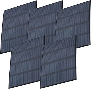 AZDelivery 5 x zestaw modułów, polikrzem, mini panel słoneczny 5 V, 1,5 W, mały panel słoneczny, przenośny system do ładowania baterii, telefonów komórkowych zamkniętych wodoodporną żywicą