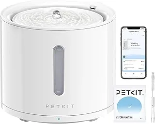 PETKIT EVERSWEET Fontanna dla Kota 2L, Bezprzewodowa Pompa, Kontrola Aplikacji, Automatyczna Fontanna dla Kota i Psa, 25 dB Ciszy, 3 Tryby, Wiele Filtrów, Okno Poziomu Wody, Wskaźnik LED