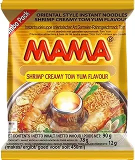MAMA - makaron instant krewetki kremowe, 20 sztuk w opakowaniu (20 x 90 g)