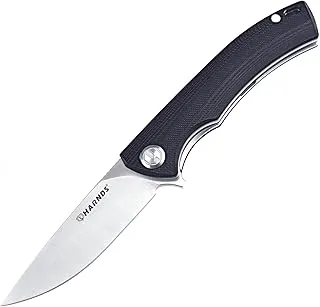 Harnds Sandvik14C28N Nóż myśliwski G10 Outdoor Survival Bushcraft (czarny)