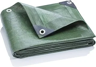 GardenMate Plandeka z tkaniny, 120 g/m², 4 x 5 m, zielona plandeka ochronna, na łódź