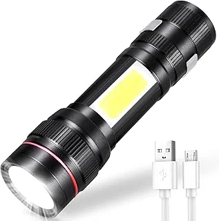 flintronic latarka LED, 1000 lumenów, wodoszczelna, 3 tryby pracy, mini latarka, zoom, superjasna taktyczna latarka dla dzieci, prezent, wędkarstwo, oświetlenie awaryjne (kabel USB)