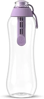 DAFI Butelka filtrująca Soft 500 ml Jagodowa - Wymienny filtr węglowy - Bez BPA, Usuwa smak i zapach chloru - Idealna do szkoły, pracy, na siłownię - Szczelny korek, Wyprodukowana w Europie