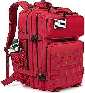 QT&QY 25L/45L Plecak Taktyczny MOLLE z Bocznymi Uchwytami na Butelki – Uniwersalny Plecak na Trekking, Survival i Trening Siłowy
