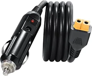 XT60 ładowarka samochodowa zasilacz 12 V 24 V kabel do stacji zasilania Ecoflow Delta River Bluetti EB55 i innych 14AWG