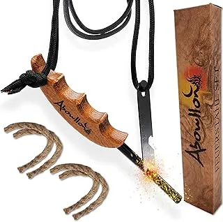 Krzesiwo outdoorowe z krzesiwem do krzesiwa, zestaw krzesiwa | zapalniczka outdoorowa | podpałka survivalowa z uchwytem | krzesiwo magnezowe krzesiwo survivalowe