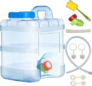 Butelka na Wodę 10L z Kranem, Przenośny Nośnik Wody, Plastikowy Zbiornik na Wodę do Kuchni, RV, Kamperów, Ciężarówek, Kampingu, Szkół, Szpitali, Wewnątrz i Na Zewnątrz oraz Ogródów