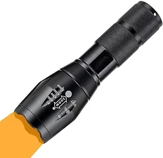 Latarka żółte światło, 2 w 1, latarka LED z białym i żółtym światłem, 2 tryby 550 nm - 590 nm, bursztynowe światło, latarka z zoomem, do obserwacji w nocy, fotografii, na kemping, polowanie