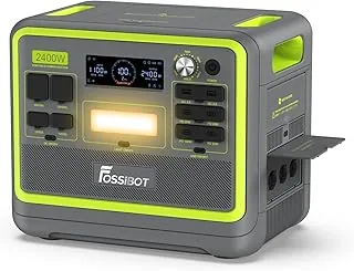 FOSSiBOT-Polska przenośna Stacja zasilania 2048 Wh Lifepo4, 2400W F2400 XT90 APP