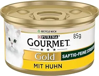 Gourmet Złote, soczyste, delikatne paski z kurczakiem, mokra karma dla kota 12 x 85 g puszka