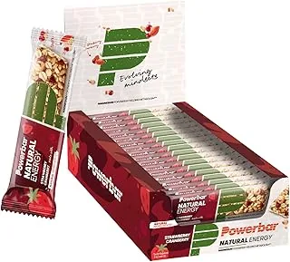 Powerbar Natural Energy Cereal Bar + Magnesium (18x40g) Strawberry & Cranberry - Batony - Batony energetyczne