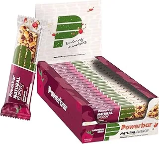 Powerbar Natural Energy Cereal Bar + Magnesium (18x40g) Raspberry Crisp - Batony - Batony energetyczne