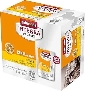 INTEGRA PROTECT karma dla kotów mokra nerka (nerka) z kurą (8 x 85 g), zalecana przez weterynarza w przypadku kamieni moczowych, opracowana przez weterynarzy karma uzupełniająca dla dorosłych kotów