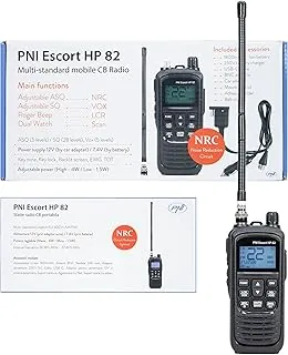 Radiostacja przenośna CB PNI Escort HP 82, multi standard, 4W, 12V, AM-FM, NRC, Dual Watch, Roger Beep, regulowany ASQ SQ, VOX
