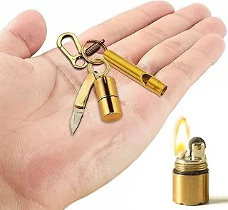 Zestaw narzędzi survivalowych! Mini brzytwa, mini lampa naftowa, narzędzia kempingowe i turystyczne, odpowiednie do aktywności na świeżym powietrzu.