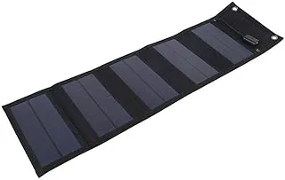 BuyWeek Składany panel słoneczny 20 W, ładowarka do przenośnego panelu słonecznego 5 V USB, ładowarka solarna do telefonu komórkowego, ładowarka solarna na kemping, do aktywności na świeżym powietrzu