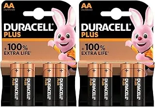 8 x Duracell AA Plus alkaliczna (2 x 4 baterie) 8 baterii