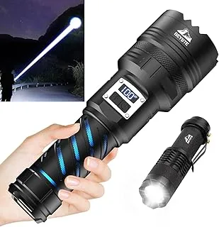 Latarka LED, łAdowana, Bardzo Jasna 1000000 LumenóW, Latarka Taktyczna, Latarka USB, Mocna Latarka, DużA, 2 PrzełąCzniki, Do UżYtku Na ZewnąTrz, W Sytuacjach Awaryjnych.