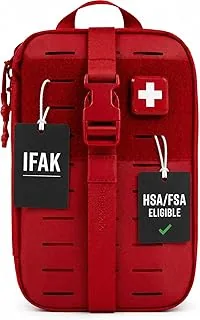 My Medic Standardowy zestaw pierwszej pomocy MyFAK - kompleksowy, ponad 140 przedmiotów, czerwony