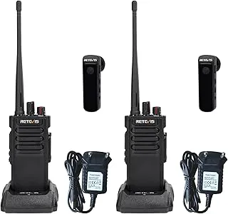 Retevis RT29D DMR Cyfrowe Krótkofalówki, Wodoodporny IP67, Duża Moc, Dobre Szyfrowanie, 3200 mAh, Krótkofalówki Dalekiego Zasięgu do Hotelu, Logistyki(Czarny, 2 Szt)